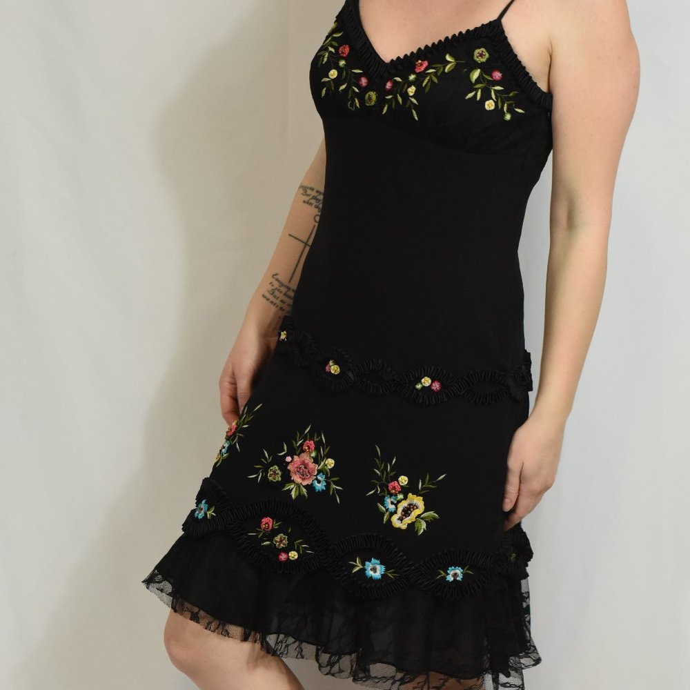 Sue Wong Sleeveless Silk Dress Sz 10